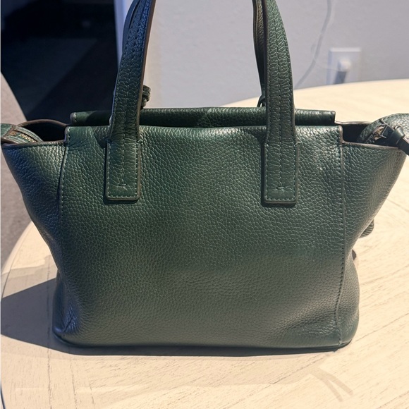 Tory Burch Green Leather Tote Bag - Picture 5 of 7